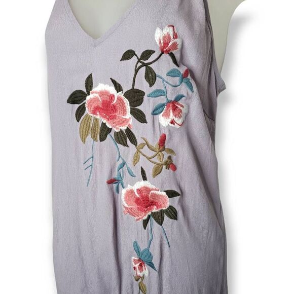 Mustard Seed Boho Floral Embroidered Dress with Fringe size M NWT - Picture 9 of 12